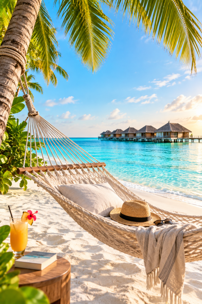 Island relaxation, Maldives