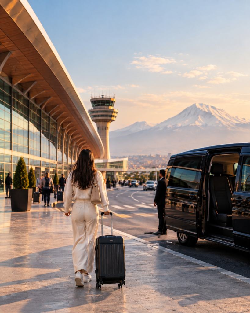 Arrival in Yerevan, Armenia