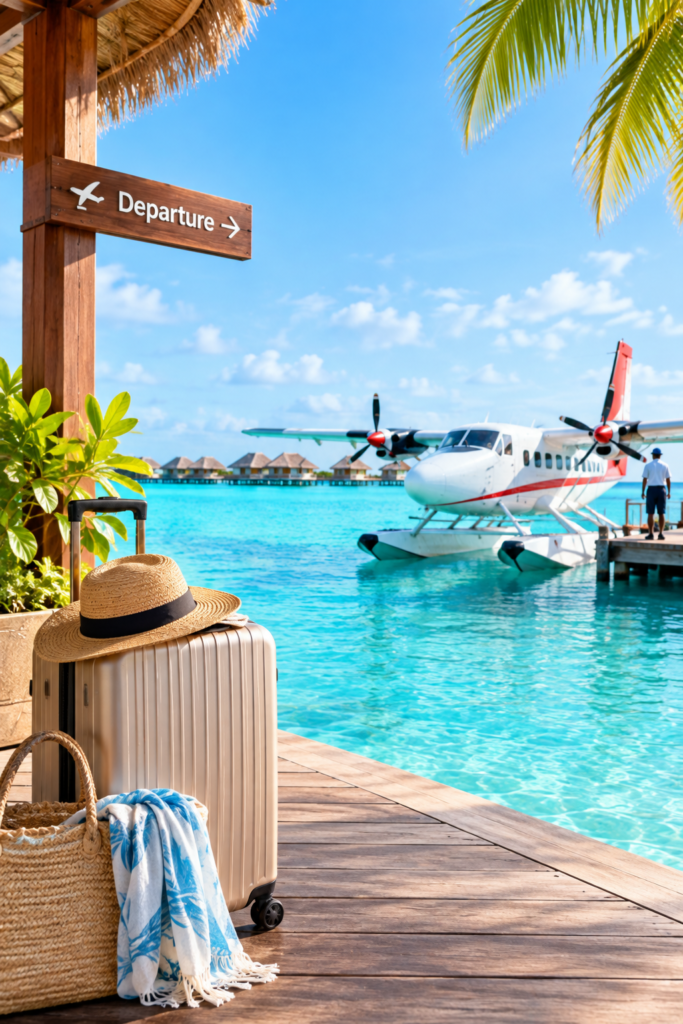 Departure from the Maldives
